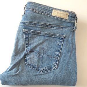 Light Wash Distressed AG Jeans size 27